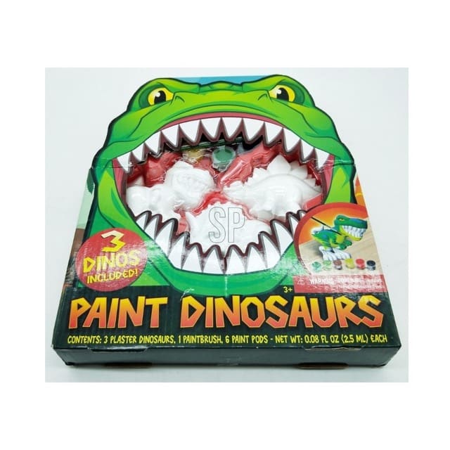 Plaster Figure Painting Set: Dinosaur or Shark