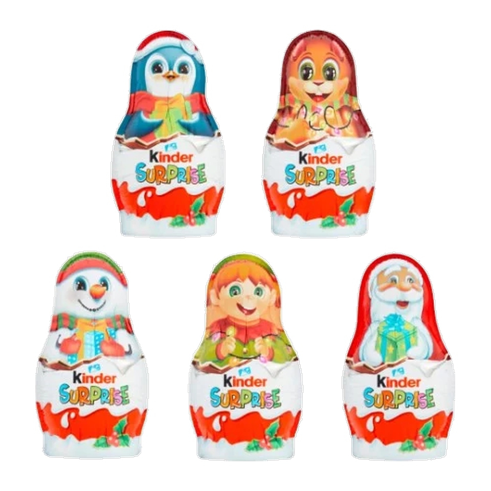 Kinder Surprise Christmas Figure with Toy (Assorted Designs)
