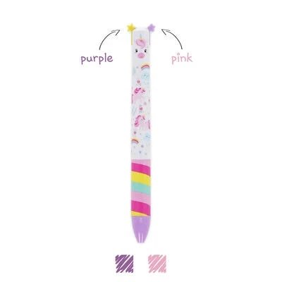 Dvoubarevná propiska Legami Click&Clack - Unicorn