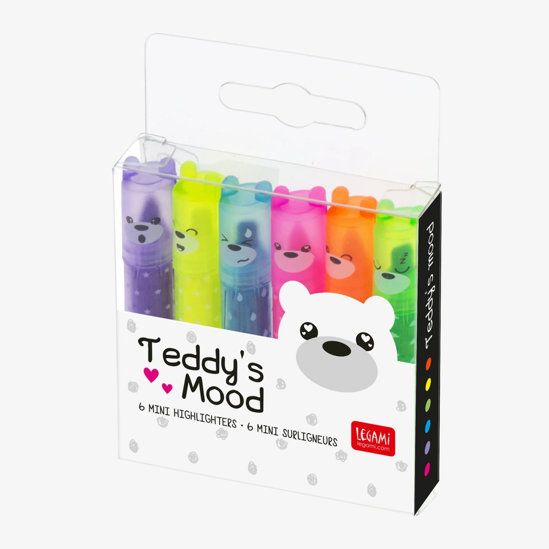 Sada zvýrazňovačů Legami - Teddy´s Mood (6 kusů)