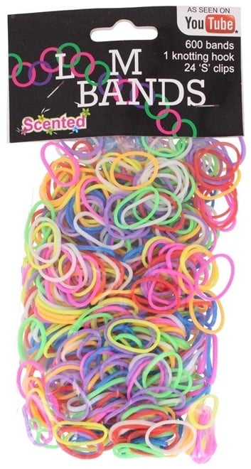 Scented LOOM bands 600 pcs with connectors and hook