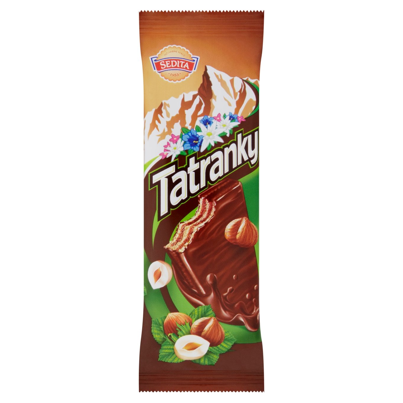 Sedita Tatranky Wafers with Hazelnut Cream Filling in Milk-Cocoa Coating / Tatranky Oplatky s Liskooriskovou Kremovou Naplni