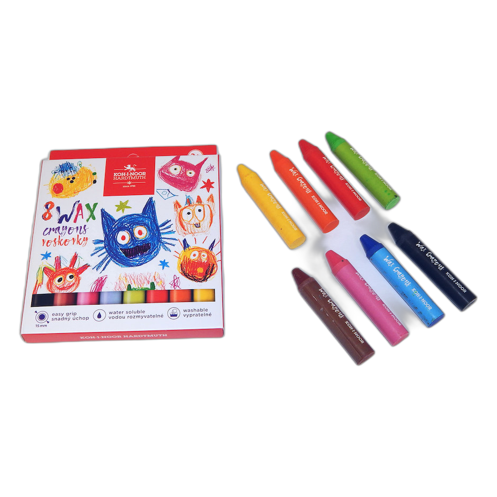 Koh-i-Noor 8257 Watercolour Wax Crayons Set of 8