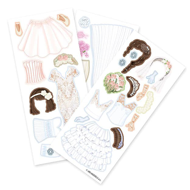 Magnetic dress-up doll Wedding