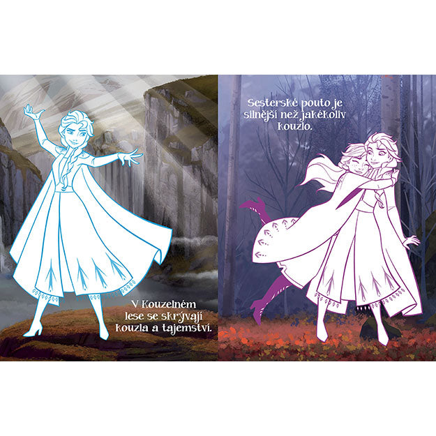Frozen colouring book with glow-in-the-dark tattoos
