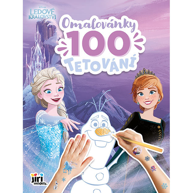 Frozen colouring book with 100 tattoos