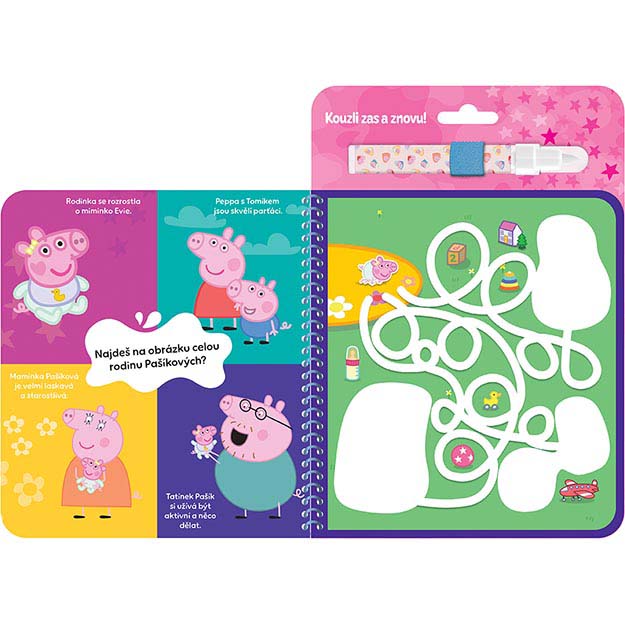 Magical activity book Peppa Pig / Prasátko Peppa