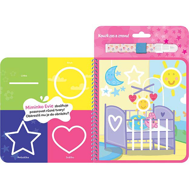 Magical activity book Peppa Pig / Prasátko Peppa
