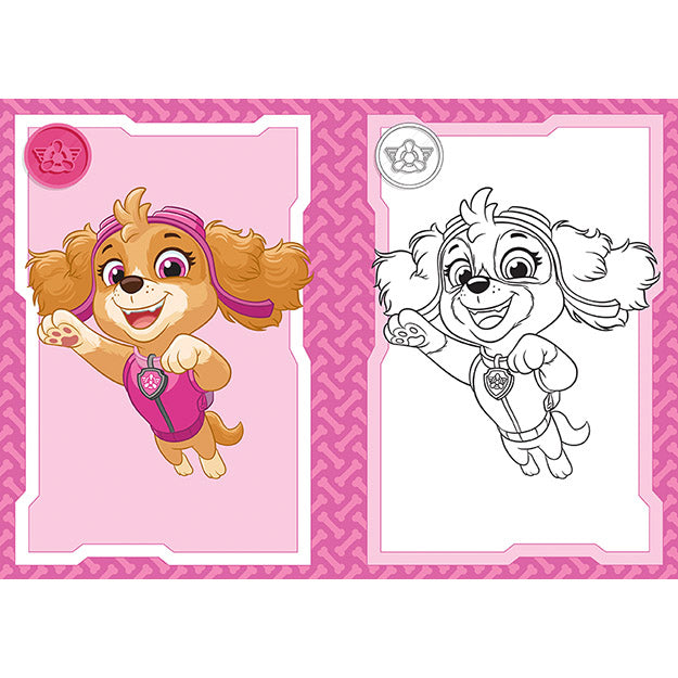 Paw Patrol colouring book A5 for girls