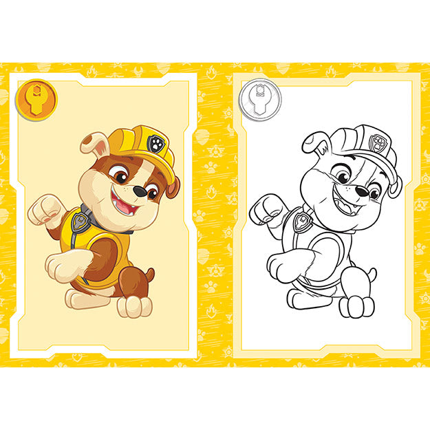 Paw Patrol A5 colouring book for boys