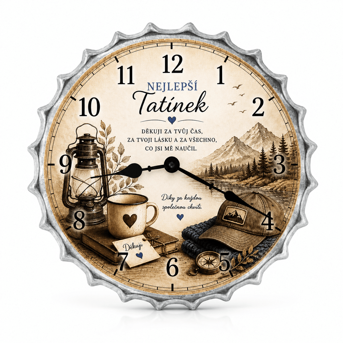 Gift Wall Clock for Dad – Thank You for Your Time