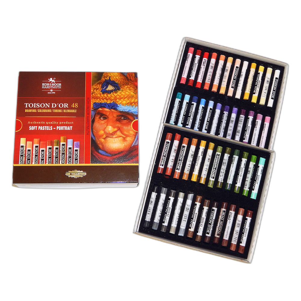 Koh-i-Noor Toison d'Or 8516 Soft Pastels Set of 48 Portrait