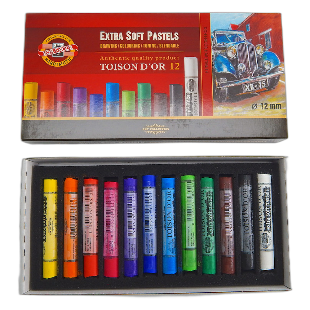 Koh-i-Noor 8552 Extra Soft Pastels Set of 12