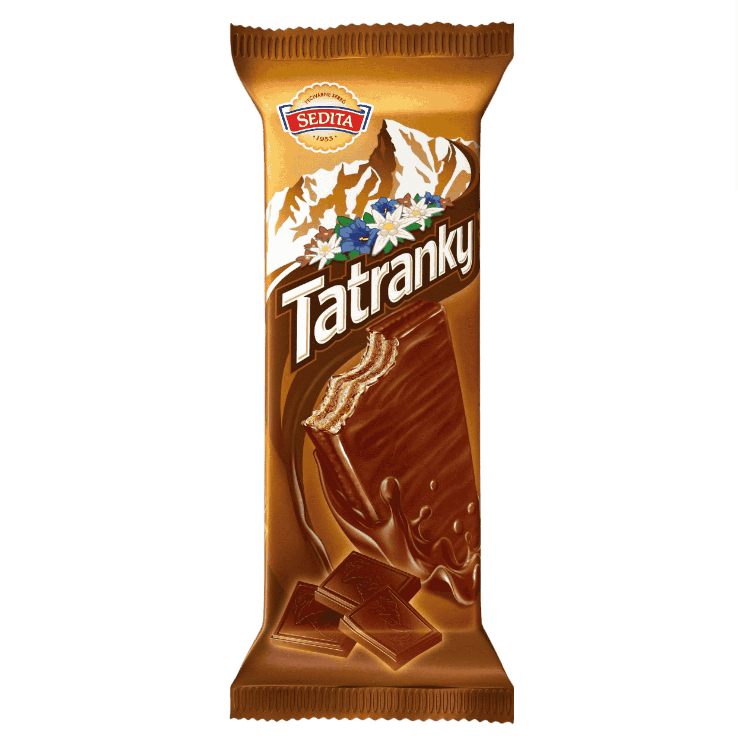 Sedita Tatranky Chocolate Coated Wafers / Tatranky celomacene cokoladove