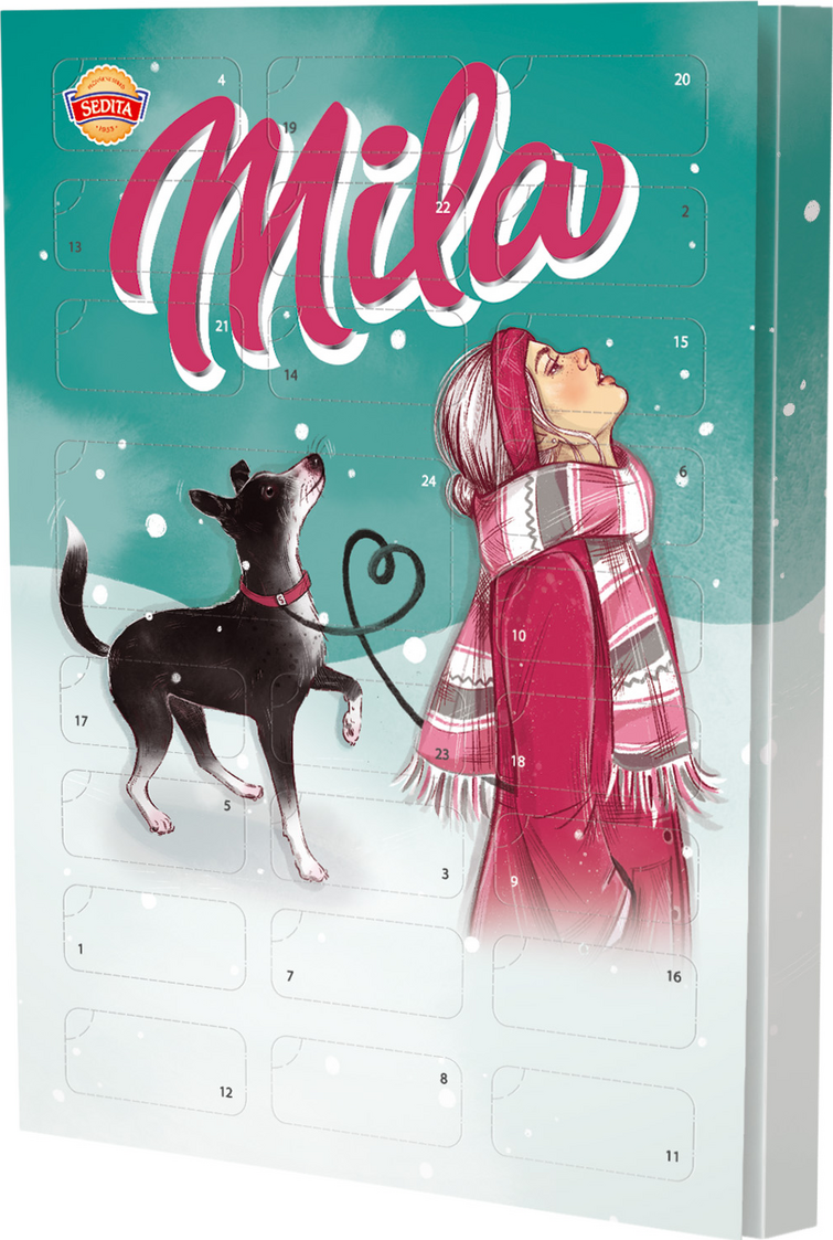 Sedita Mila Mini Advent Calendar 280g