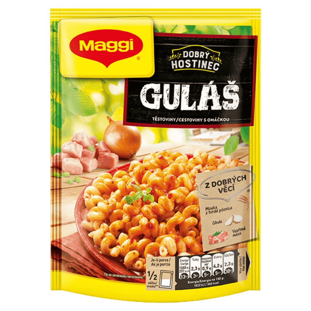 MAGGI Dobry Hostinec Goulash Sauce with Pasta / Dobry Hostinec Gulas s testovinami