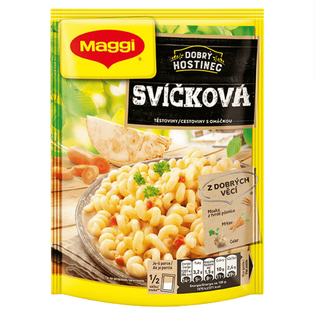 MAGGI Dobrý Hostinec Svickova Sauce with Pasta / Dobry Hostinec Svickova omacka s testovinami