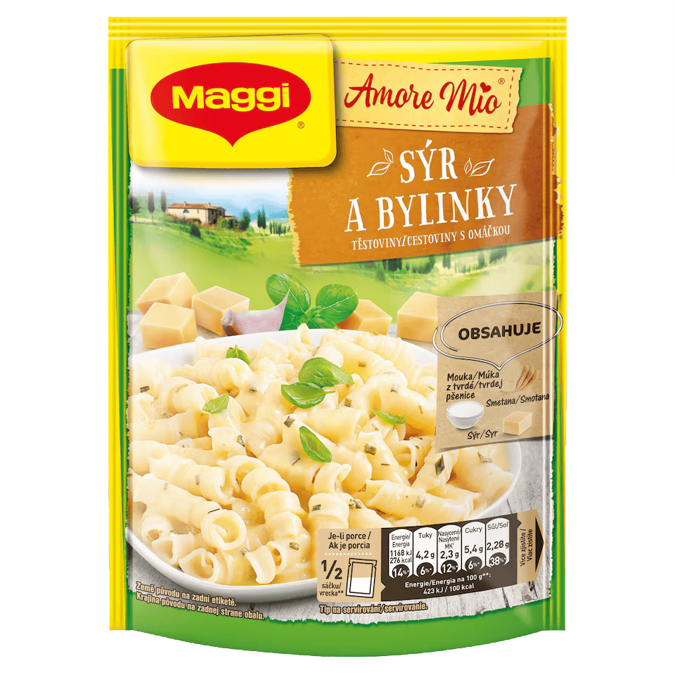 MAGGI Amore Mio Cheese & Herbs with Pasta / Amore Mio Syr a bylinky s testovinami