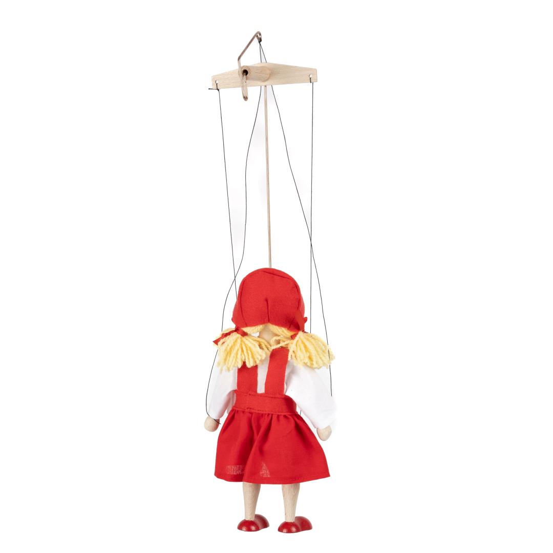 Red Riding Hood 20 cm, marionette / Cervena Karkulka loutka