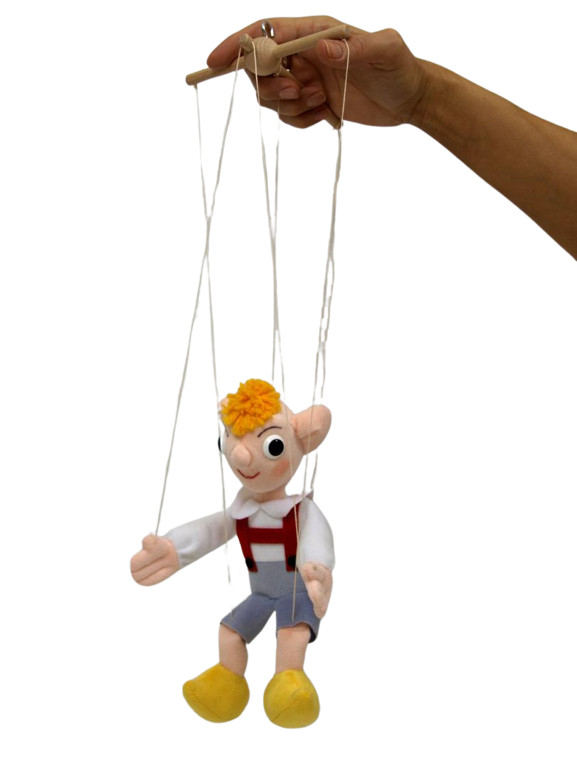 Hurvinek 25 cm textile marionette / Hurvinek loutka (Spejbl a Hurvinek