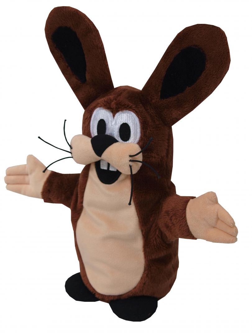 Zajic 28cm Manasek - Hase 28cm Handpuppe (Kleiner Maulwurf)