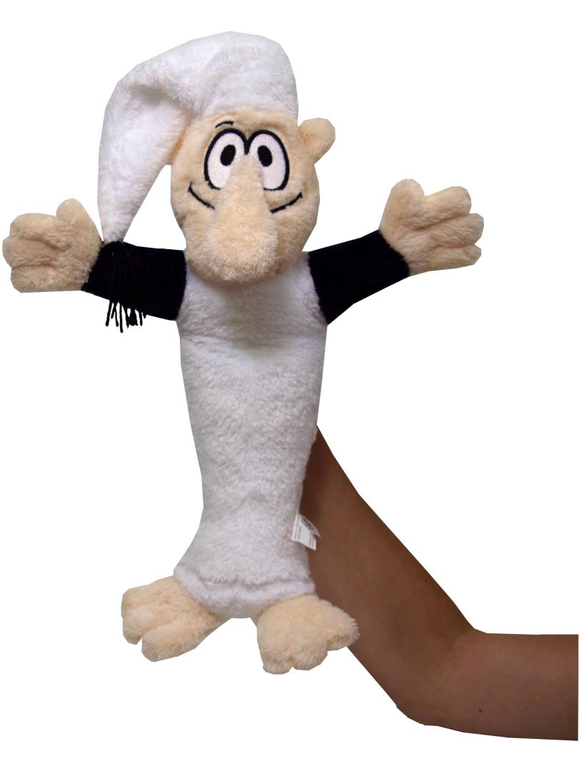 Kremilek 42 cm white hand-puppet / Kremilek manasek