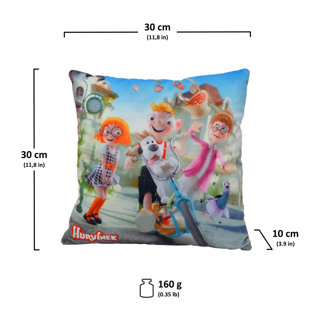 Harvie 30 x 30 cm Street Pillow / Hurvinek ulice polstarek (Spejbl a Hurvinek)