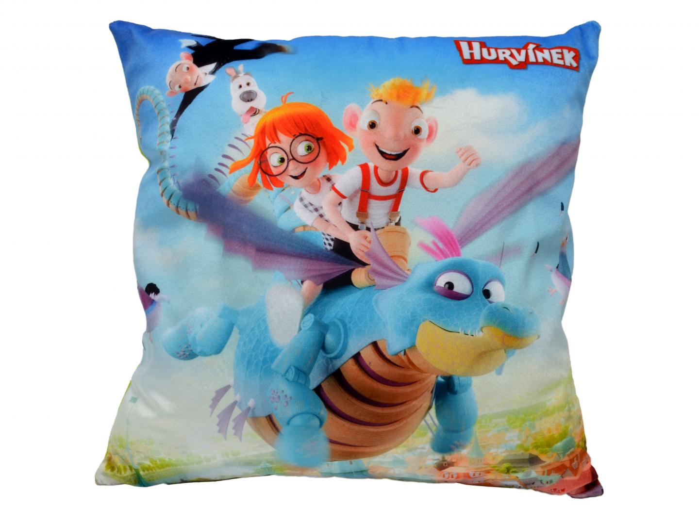 Harvie 30 x 30 cm Dragon Pillow / Hurvinek Drak polstarek (Spejbl a Hurvinek)