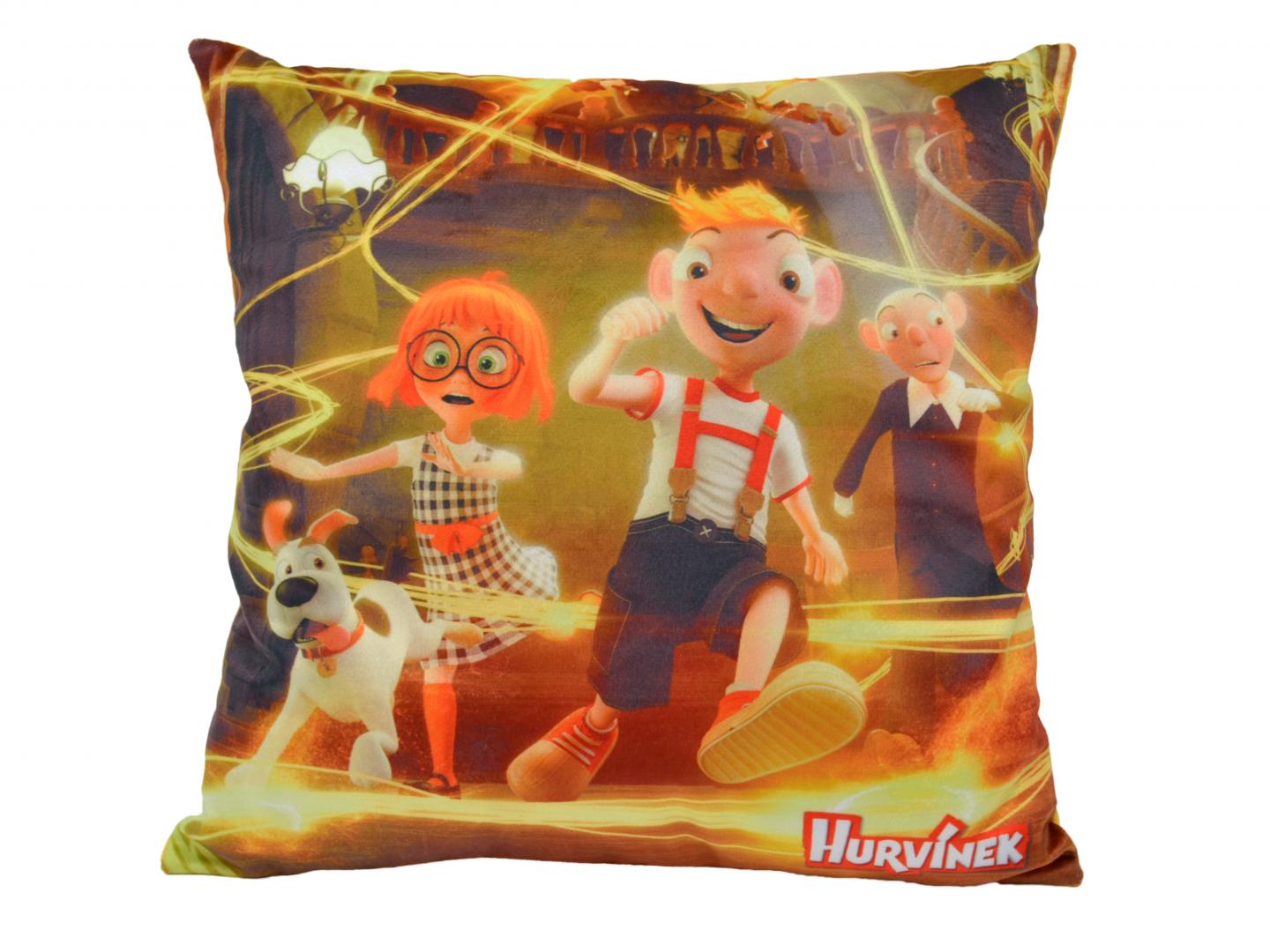 Harvie 30 x 30 cm Museum Pillow / Hurvinek Muzeum polstarek (Spejbl a Hurvinek)