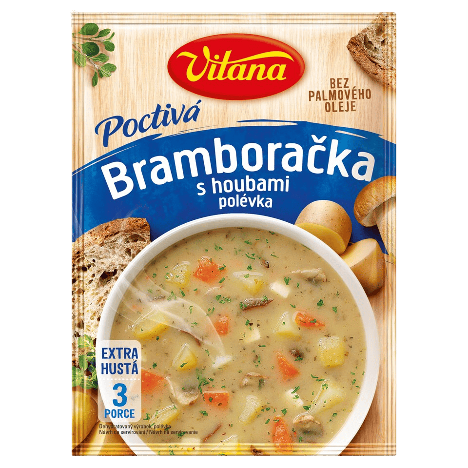 Vitana Traditional Potato Soup with Mushrooms / Poctiva bramboracka s houbami