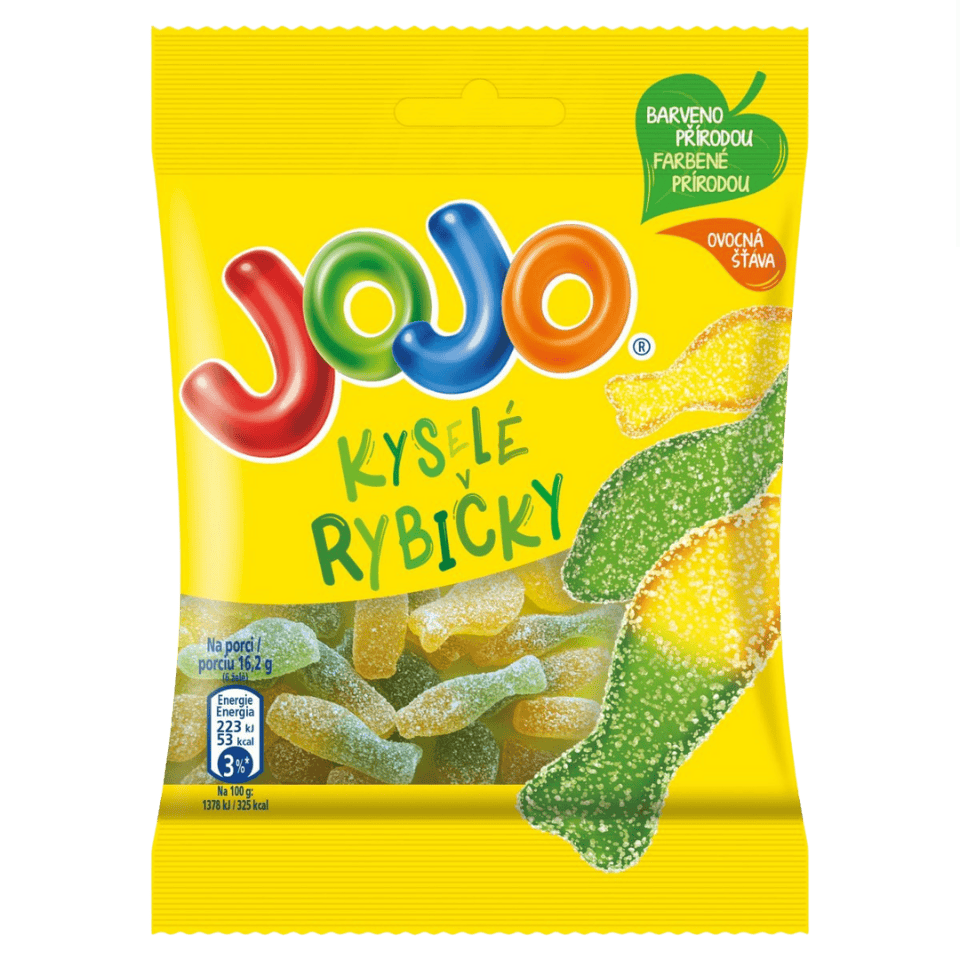 Nestle Jojo Sour Fish Gummies / Jojo Kysele rybicky