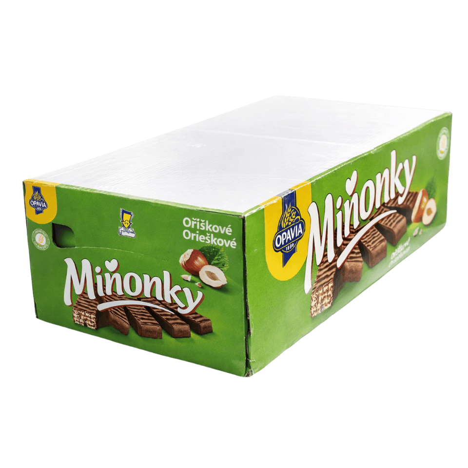 Opavia Minonky Hazelnut Wafer Bites / Minonky liskovy orisek Pack of 35 pcs