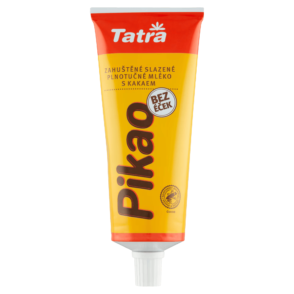 Tatra Pikao Sweetened Condensed Cocoa Whole Milk 150 g / Pikao zahustene slazene plnotucne mleko s kakaem