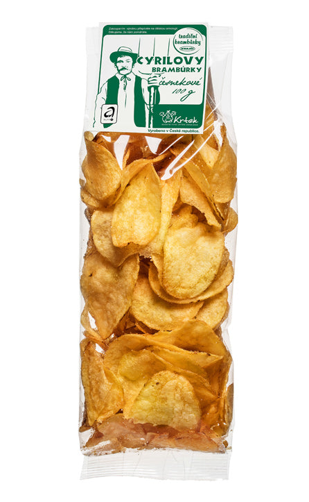Cyrilovy bramburky garlic potato chips