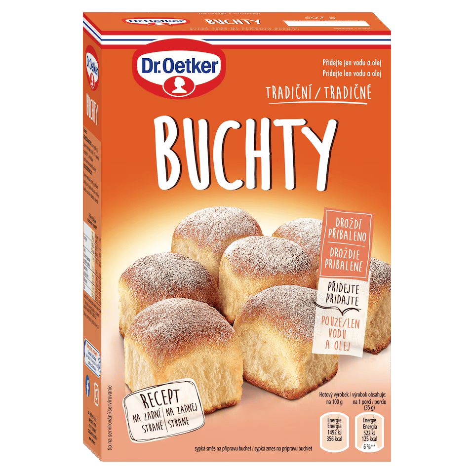 Dr.Oetker Traditional Czech Buns Baking Mix / Tradicni buchty