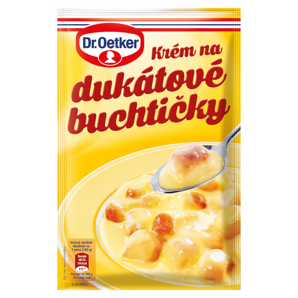 Dr.Oetker Cream for Dukatove Buchticky / Krem na dukatove buchticky