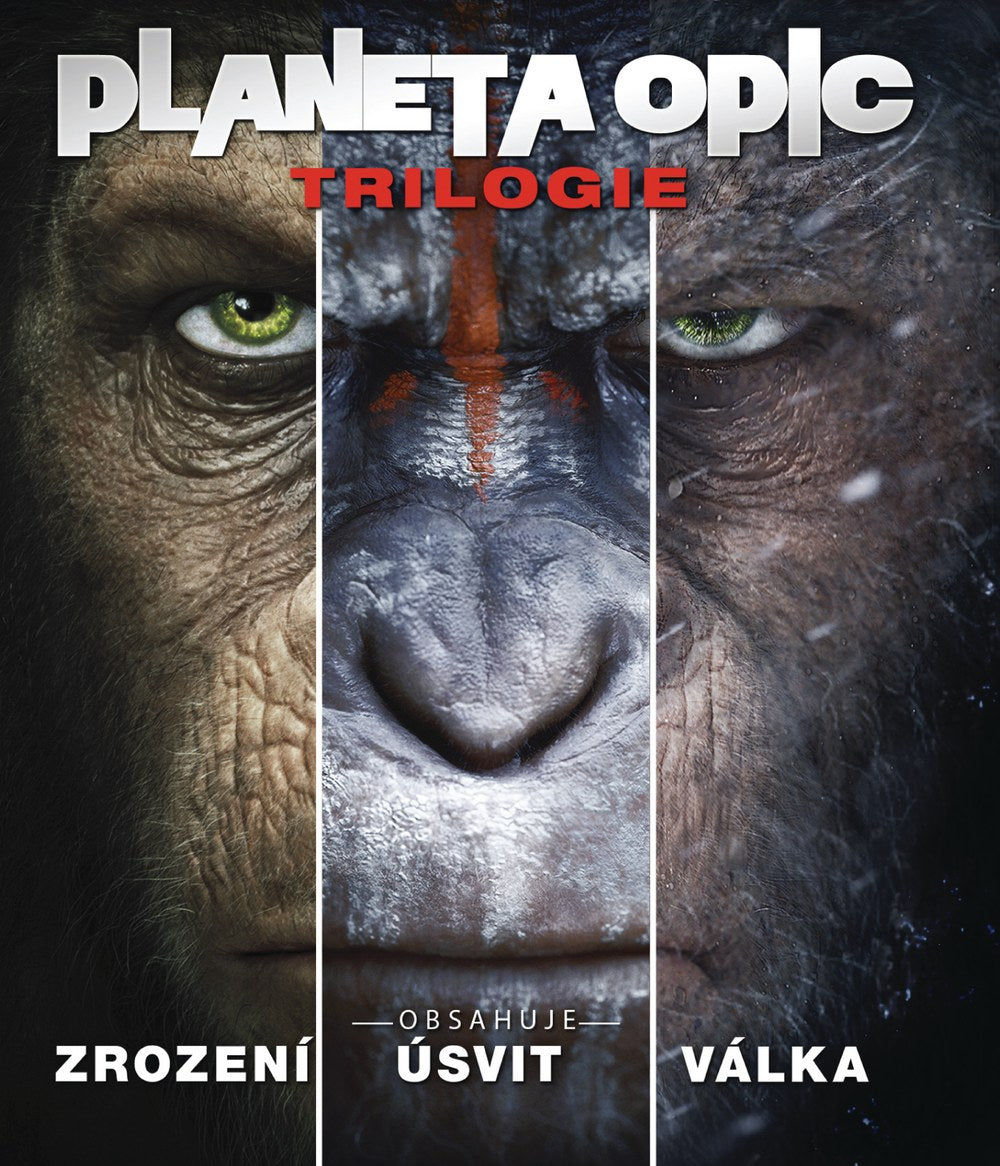 Planet of the Apes Trilogy / Planeta opic trilogie 3 Blu-ray