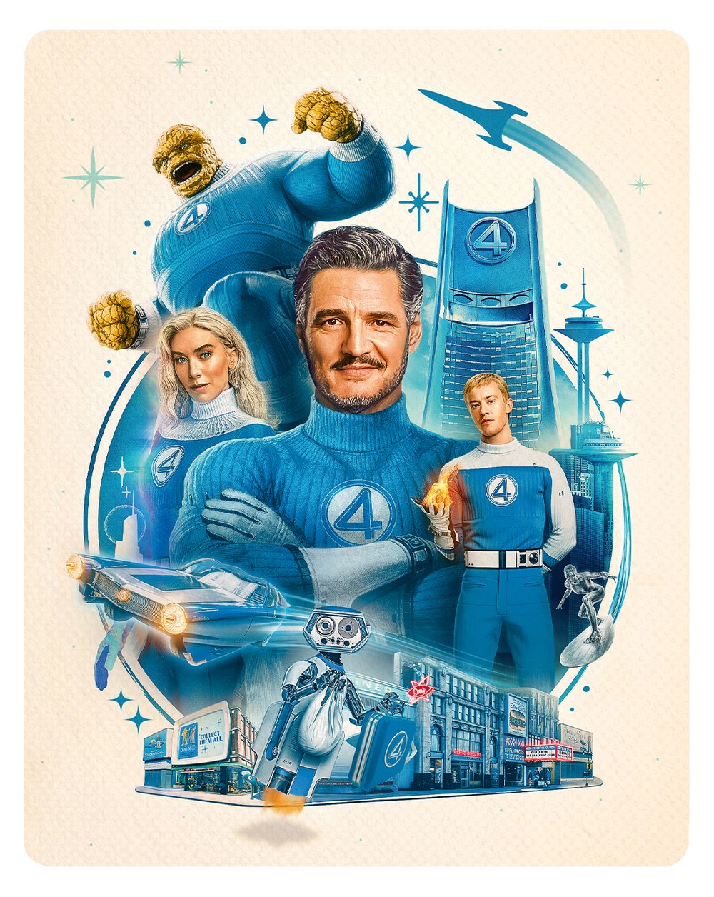The Fantastic Four: First Steps / Fantasticka 4: Prvni kroky - Limitovana 4K Ultra HD + Blu-ray Collector's Edition Steelbook