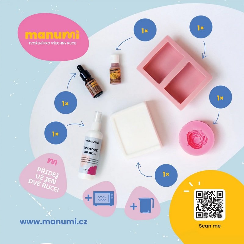 Manumi Soap Making Kit with Flower Mould