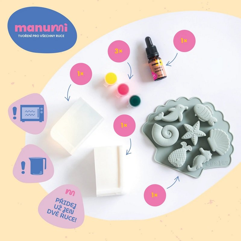 Manumi Soap Making Kit for Kids, Sea Creatures