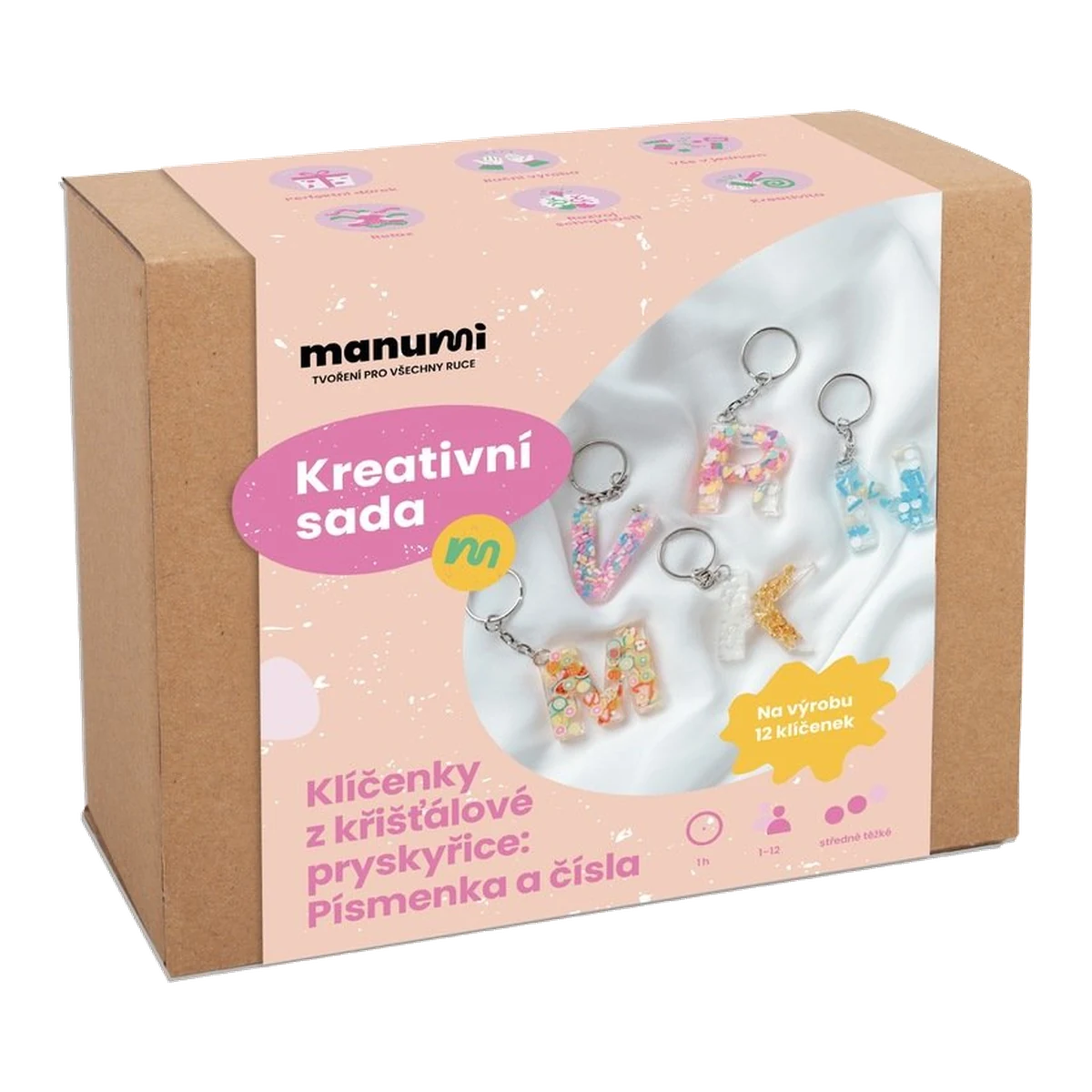 Manumi Crystal Resin Keychain Kit, Letters and Numbers
