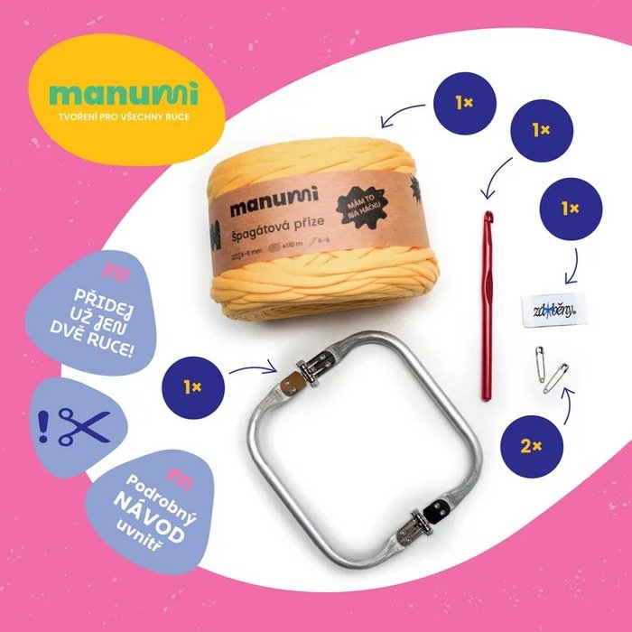Manumi Crochet Cosmetic Bag Kit
