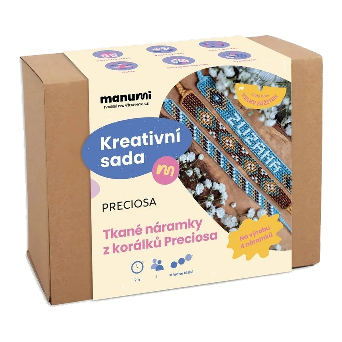 Manumi Preciosa Bead Loom Bracelet Kit, 4 Bracelets