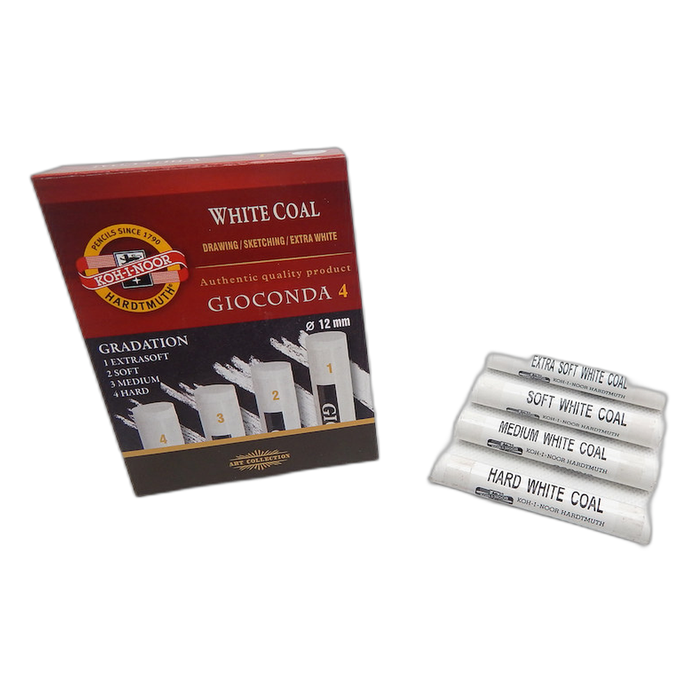 Koh-i-Noor Gioconda White Artificial Charcoal Extra 4 Set
