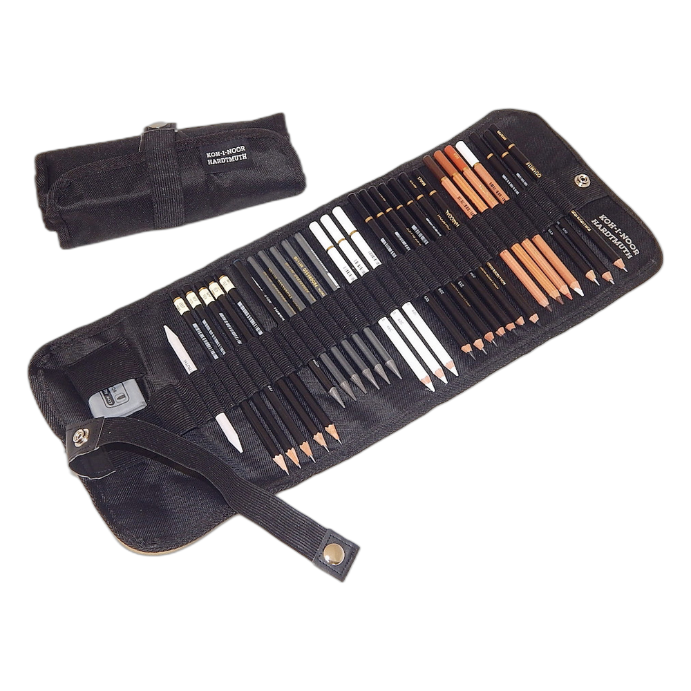 Koh-i-Noor Gioconda Art Set in Roll Up Pencil Case 8891/6