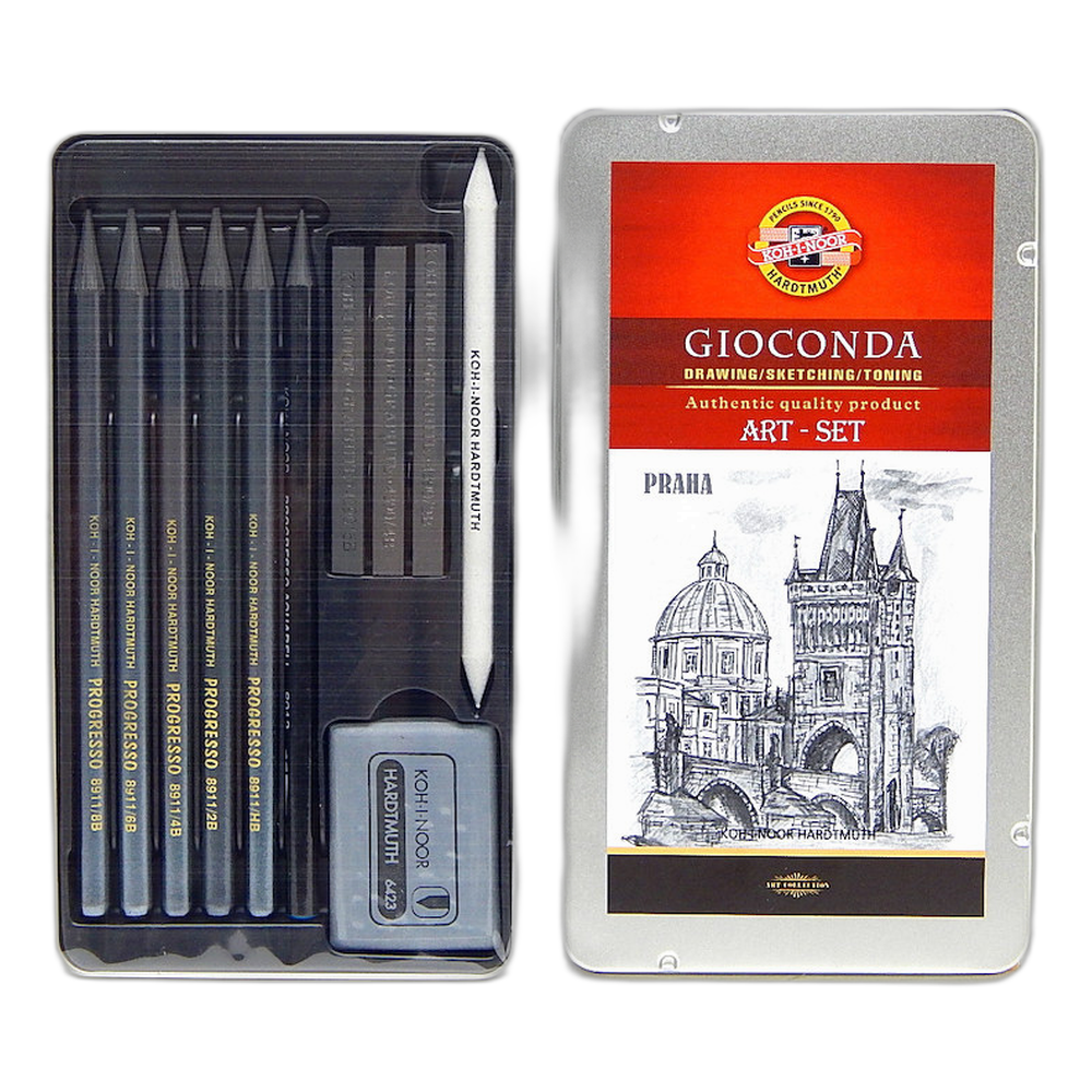 Koh-i-Noor Gioconda Art Set 11 Pieces Praha Edition in Tin
