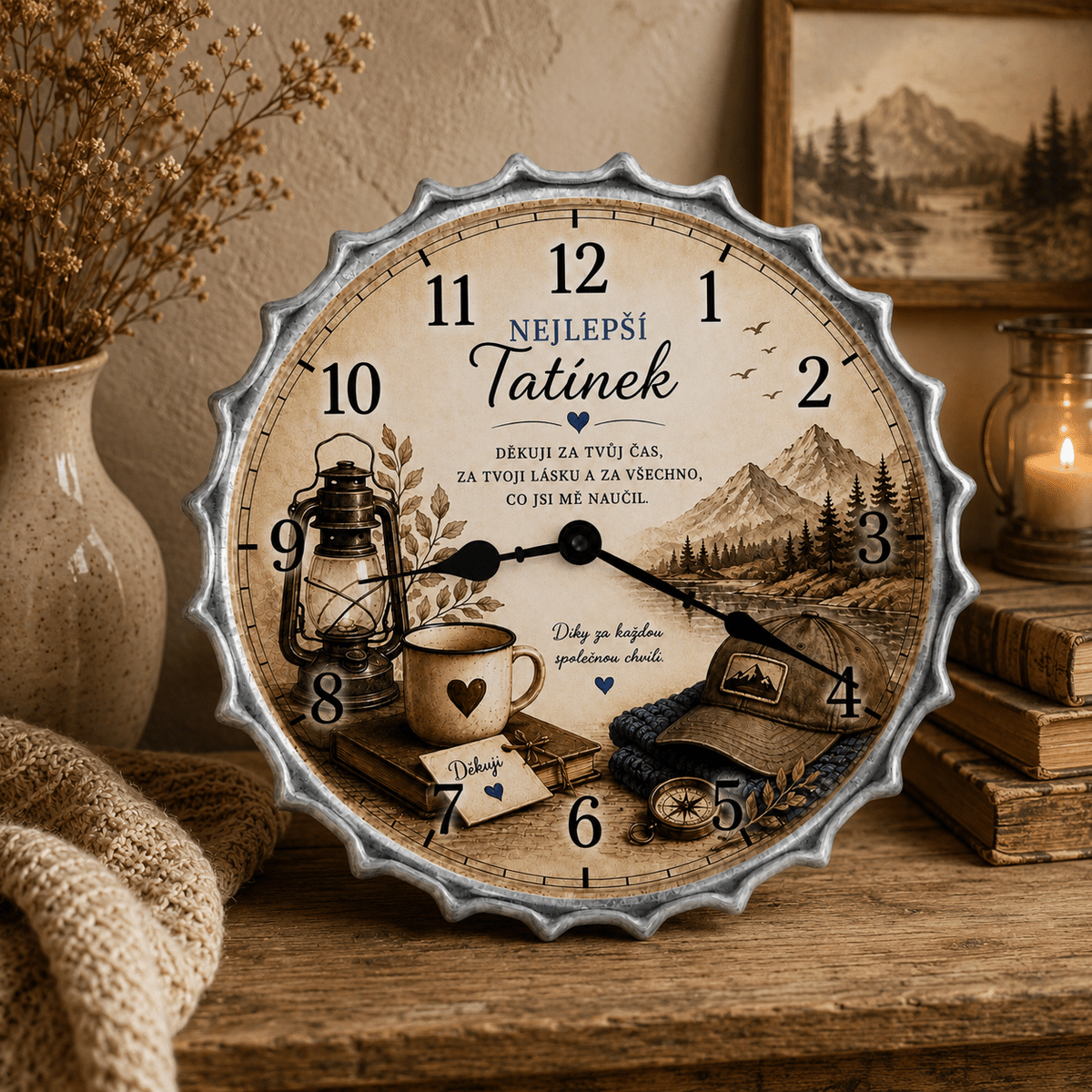 Gift Wall Clock for Dad – Thank You for Your Time