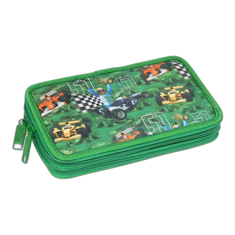 Koh-i-Noor Filled Two Tier Pencil Case Formula Racing