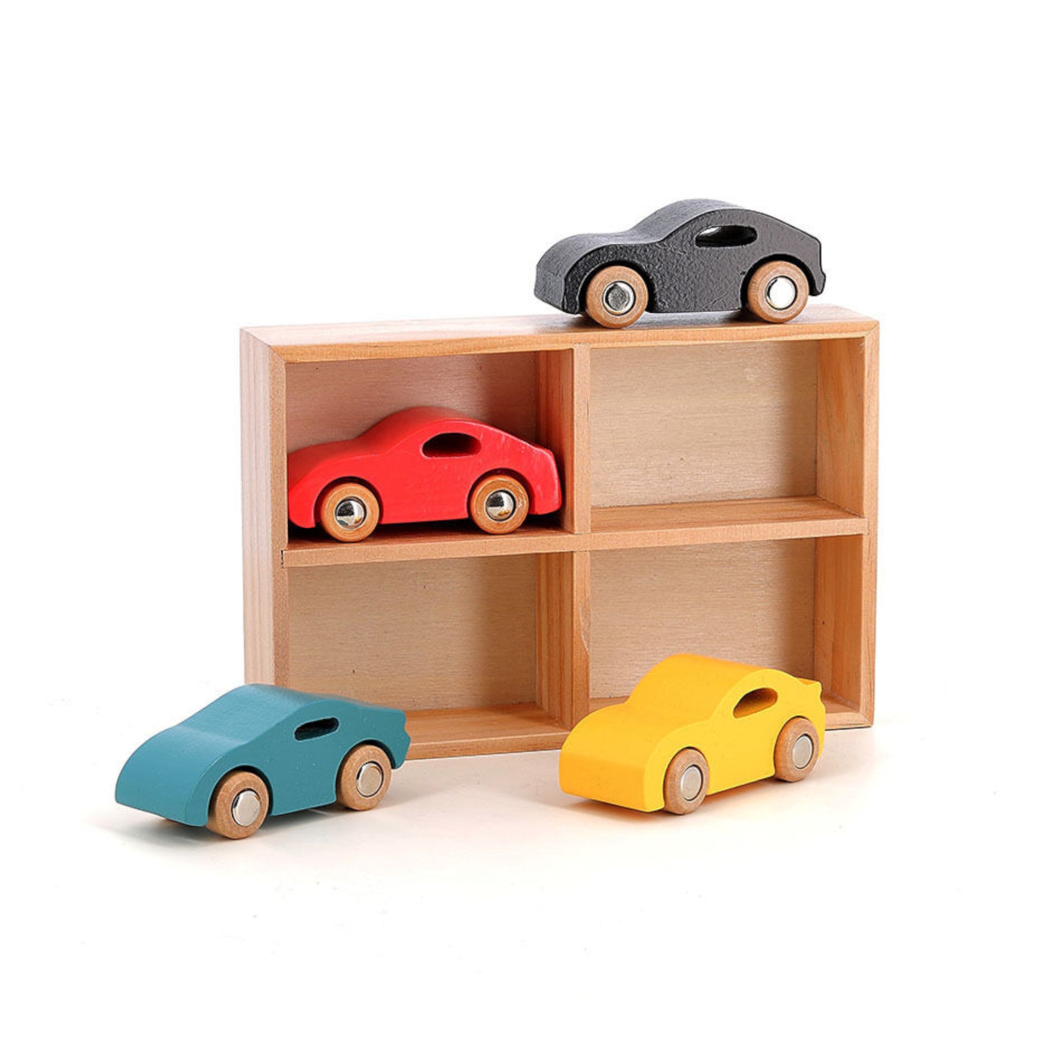 Vilac Super Vilacity wooden toy cars set 4 pcs