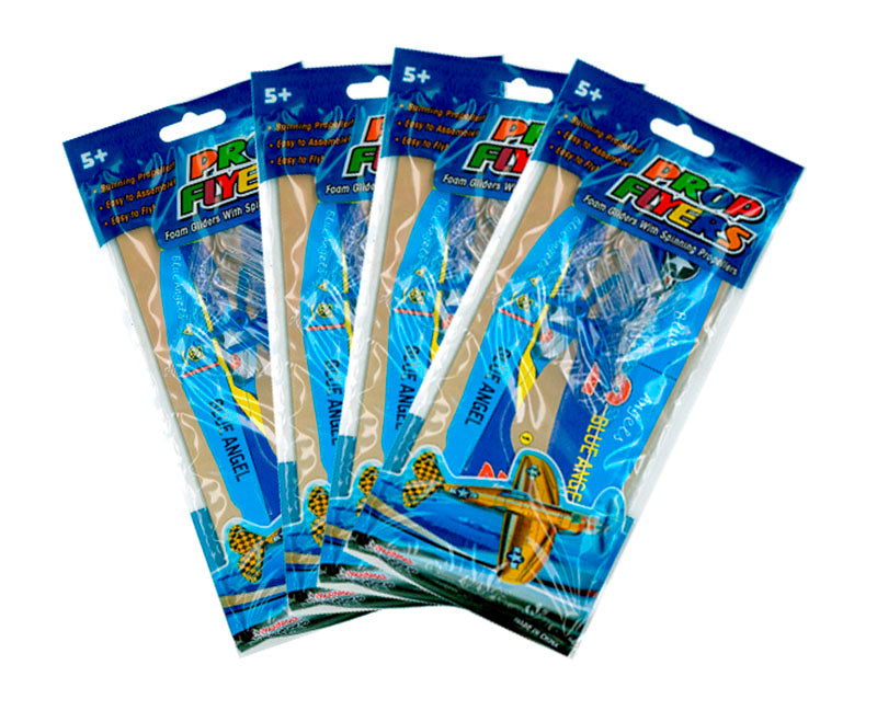 Throwing polystyrene airplanes with propellers 2 pcs